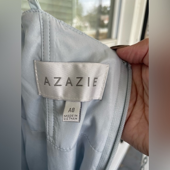 Azazie Bailey Dress in Sky Blue - Picture 10 of 16